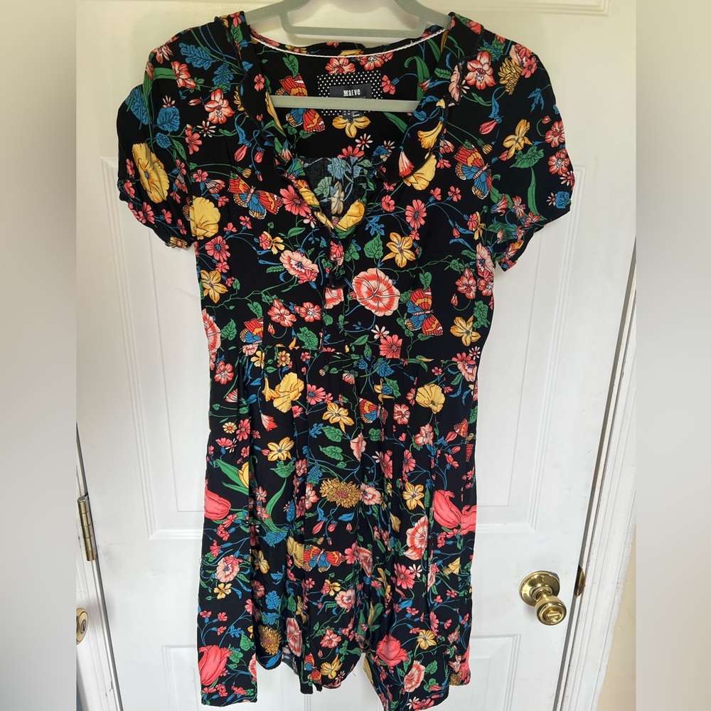 Black Floral Sundress from Maeve